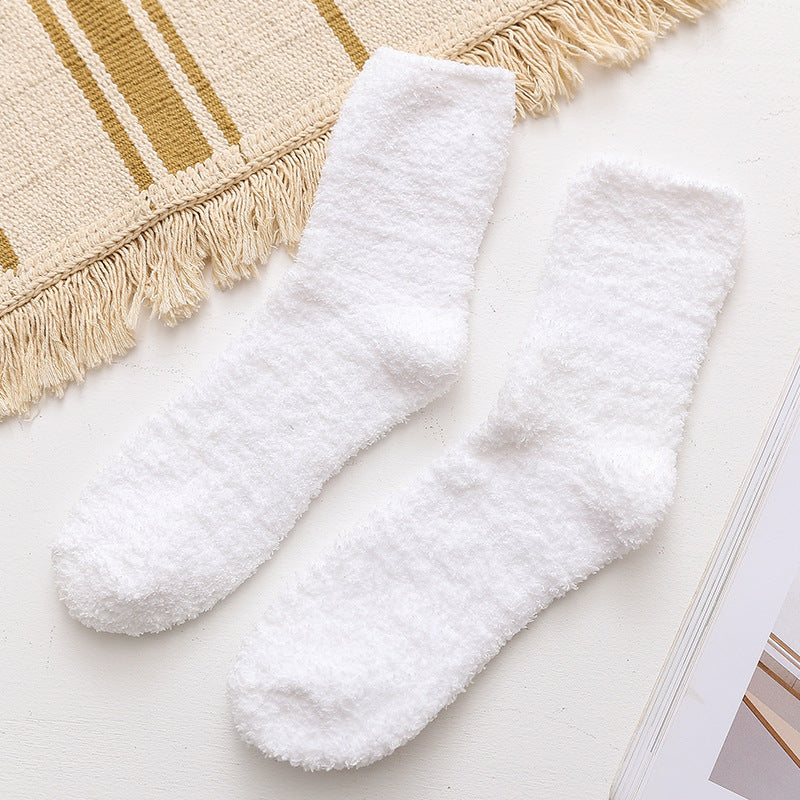 Cozy Touch Men’s Coral Fleece Lounge Socks - 2 Pairs