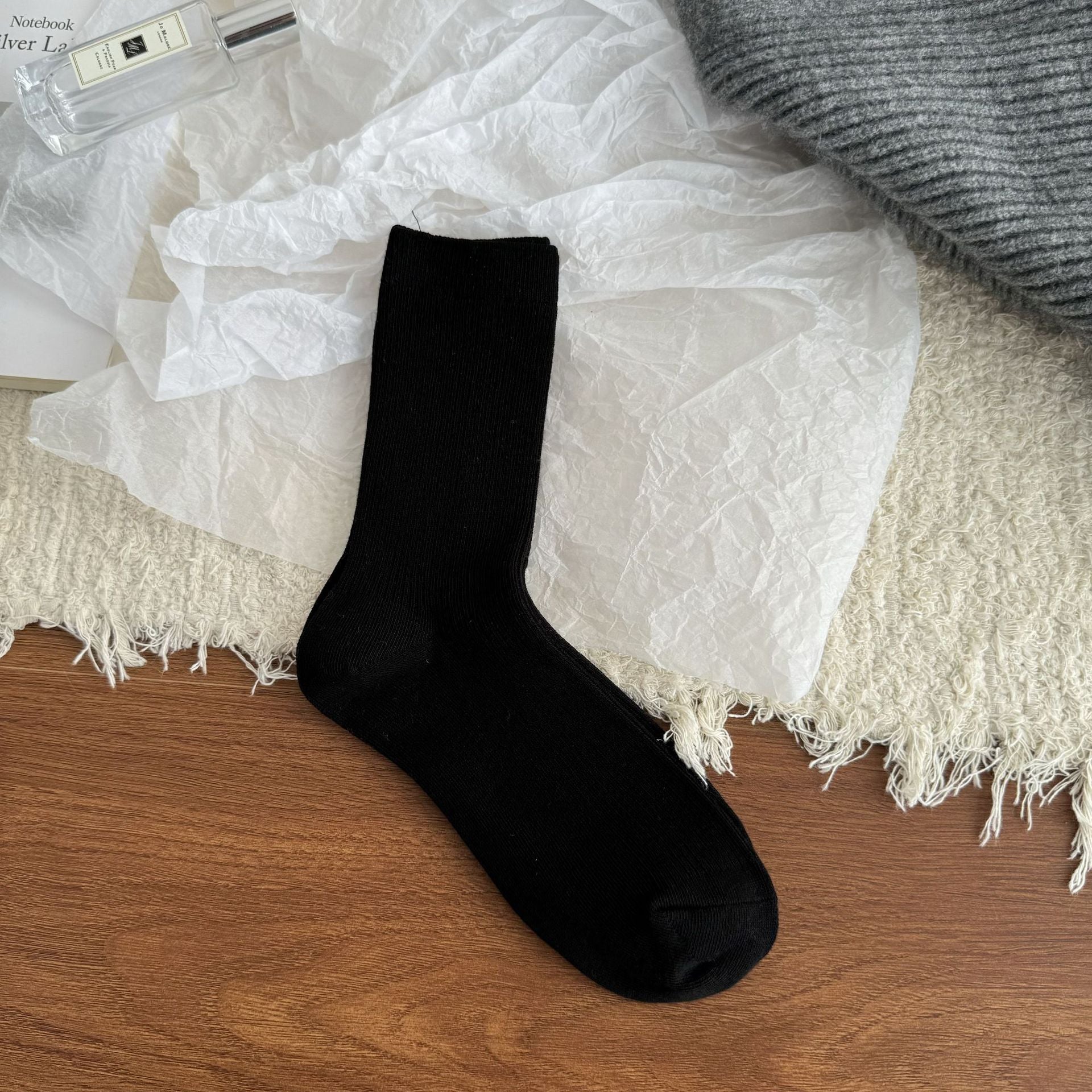 Casual Cotton Crew Socks Women - 3 Pairs