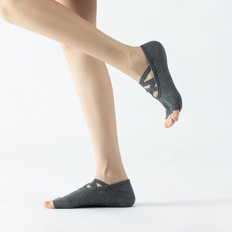 Grip Yoga Pilates Toe Socks Half-Toe - 2 Pairs