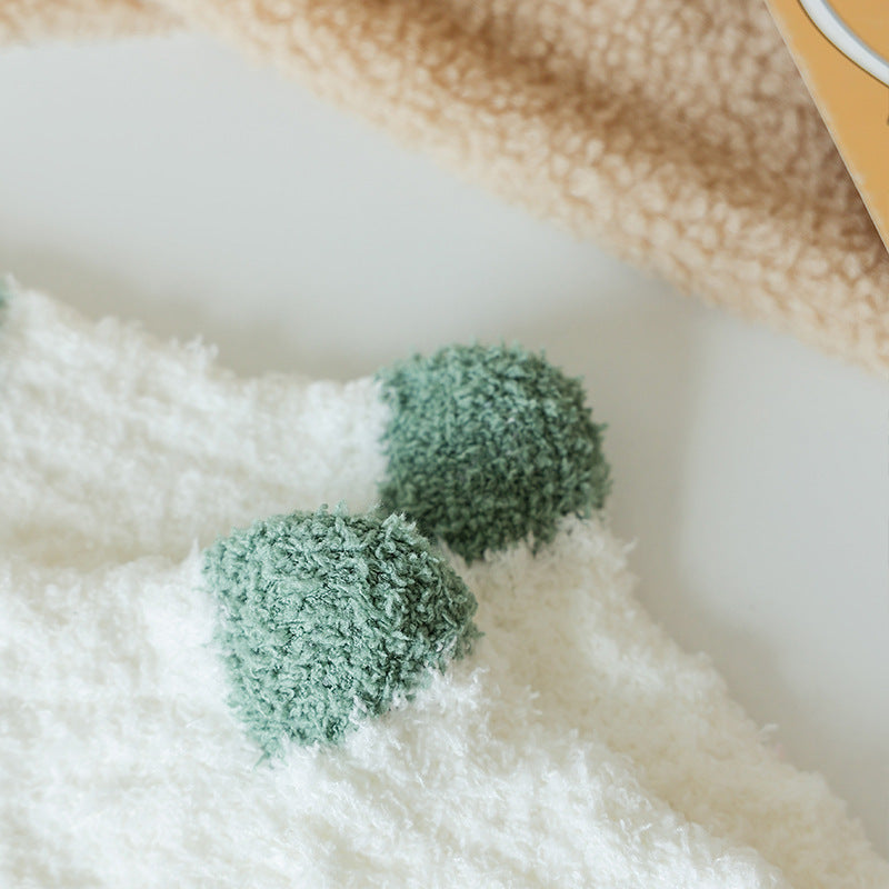 Cozy Stripe Fluffy Home Socks - 2 Pairs