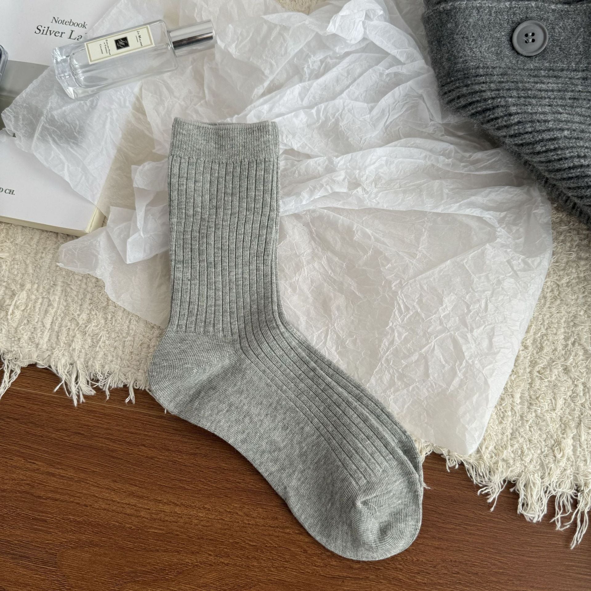 Casual Cotton Crew Socks Women - 3 Pairs