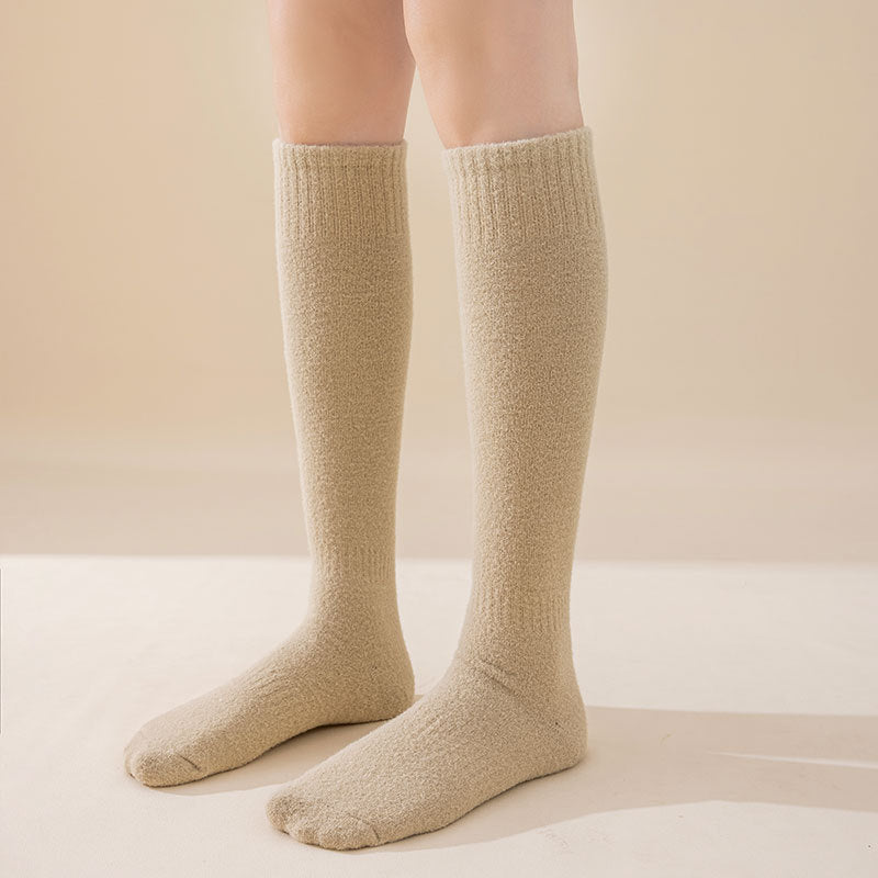 Cozy Luxe Fleece-Lined Home Socks - 2 Pairs