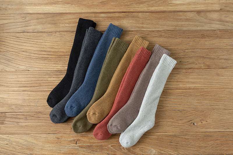 Wool Over the Calf Socks Women