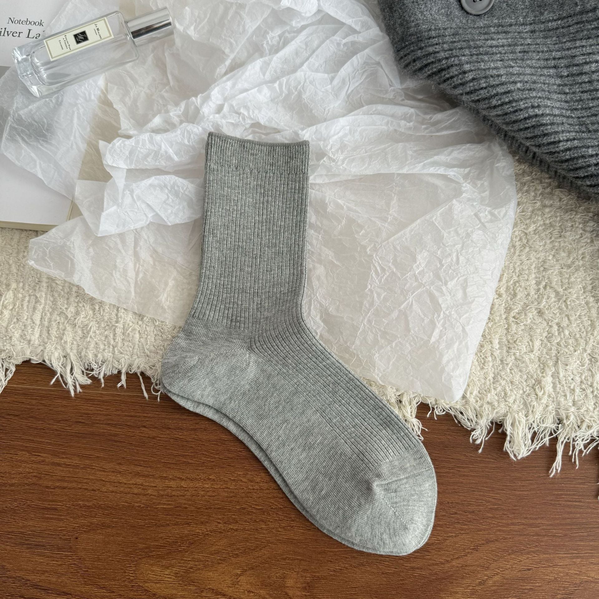 Casual Cotton Crew Socks Women - 3 Pairs