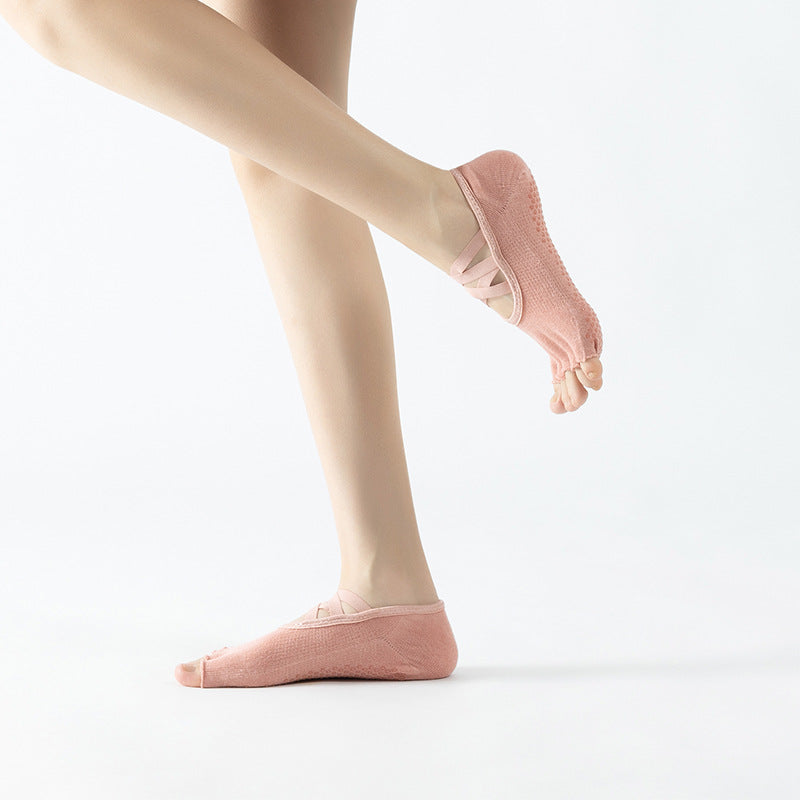 Grip Yoga Pilates Toe Socks Half-Toe - 2 Pairs