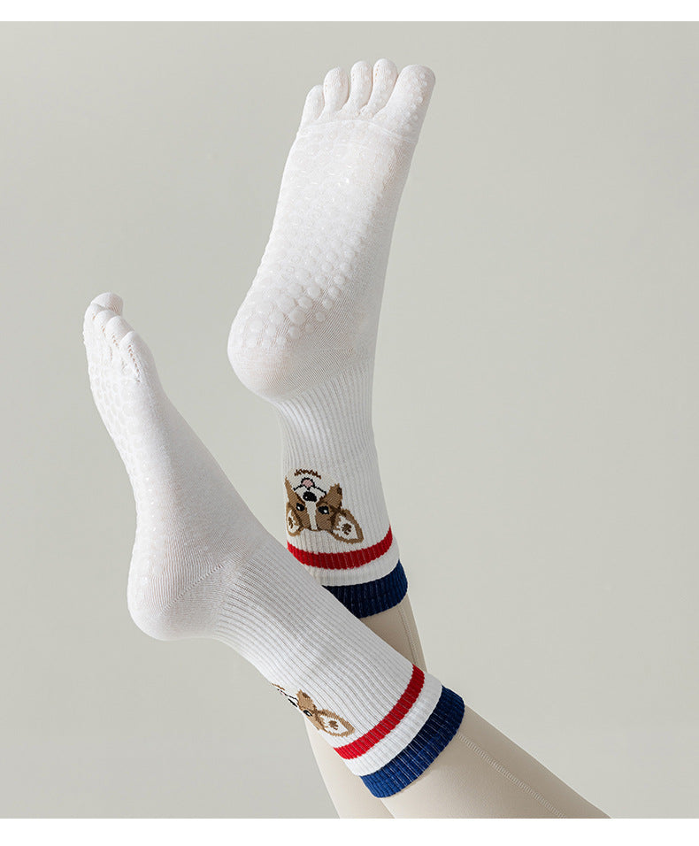 Paw Grip Toe Socks - 3 Pairs