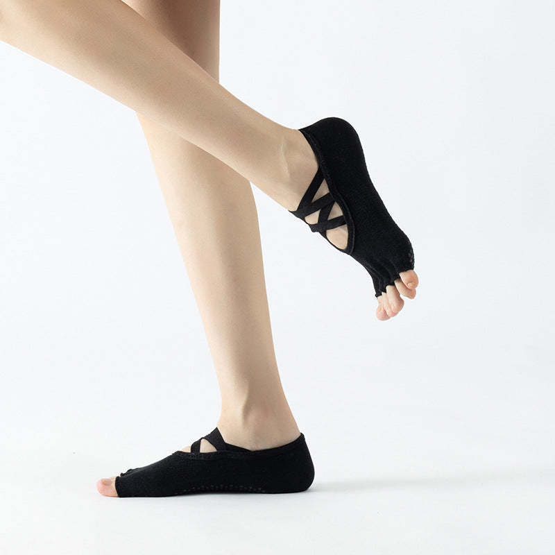 Grip Yoga Pilates Toe Socks Half-Toe - 2 Pairs
