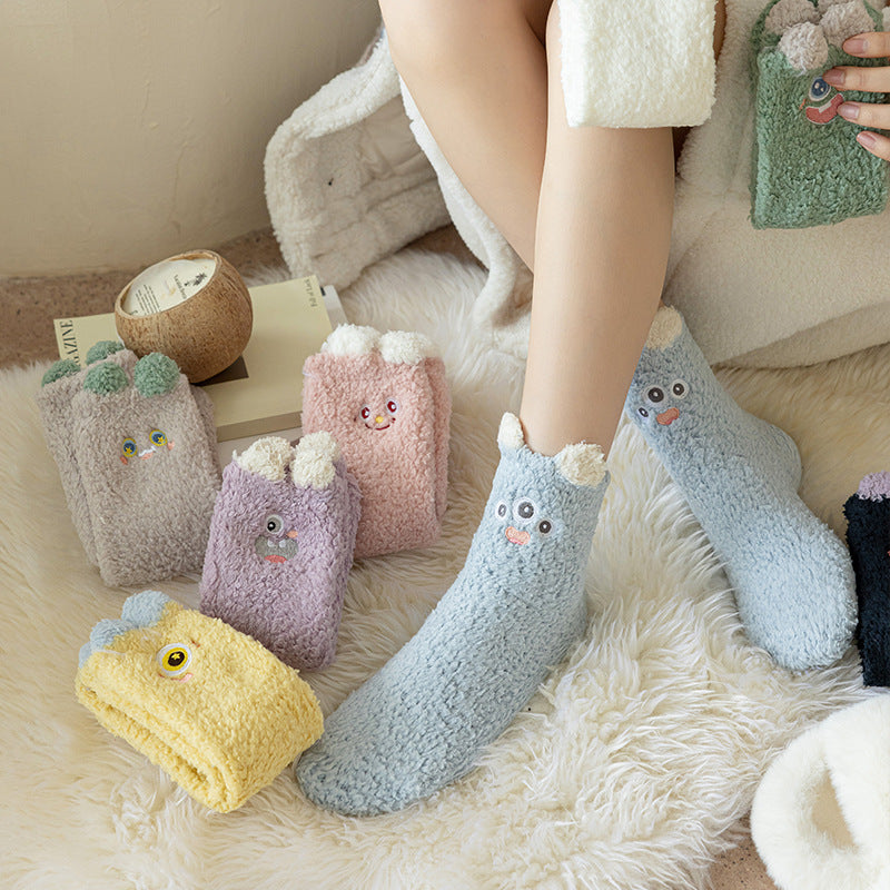 Fuzzy Paws Cozy Home Socks - 2 Pairs