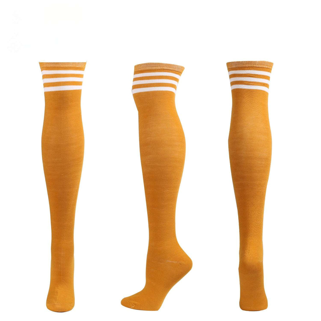 Over The Knee Long Stockings Cosplay Socks Strip Women - 3 Pairs