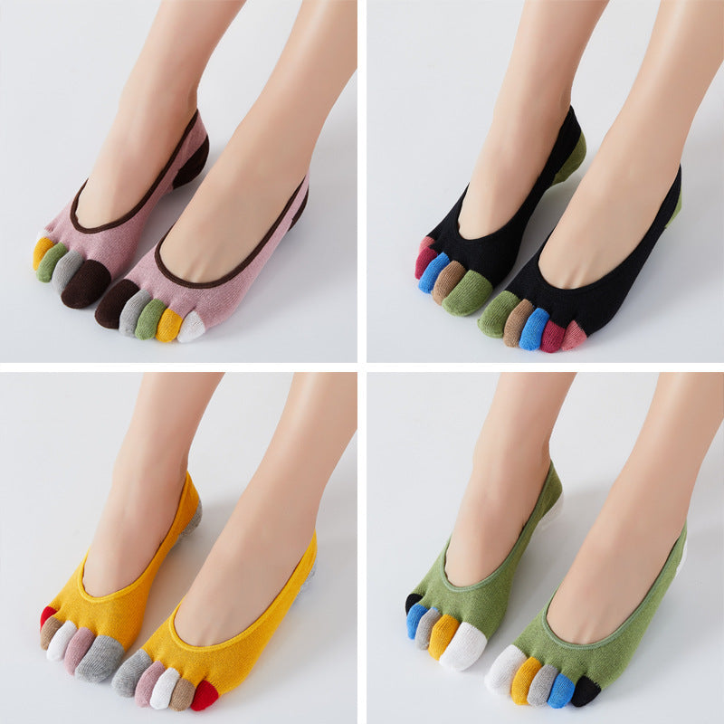 No-Show Toe Socks Women - 3 Pairs