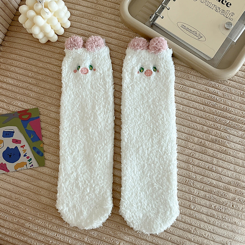 Fuzzy Paws Cozy Home Socks - 2 Pairs