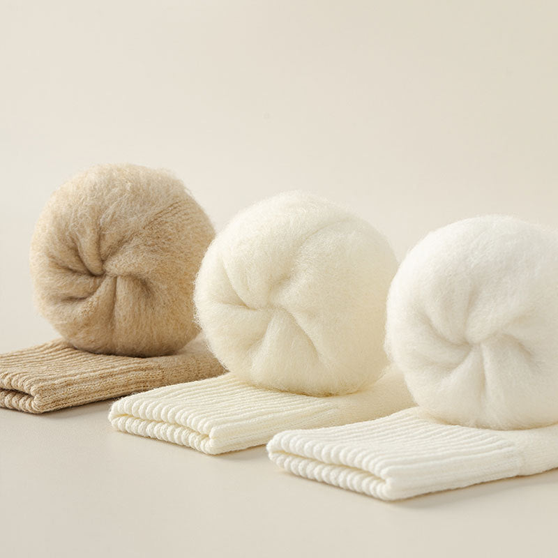 Ultra Warm Wool Crew Socks Women - 3 Pairs