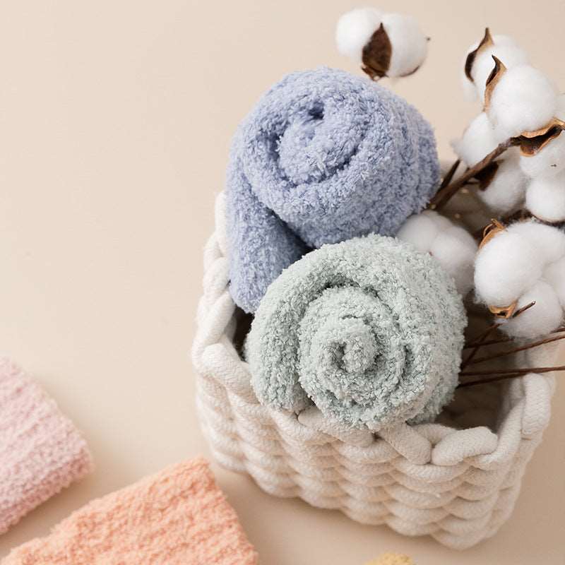Women Fluffy Bed Socks Crew