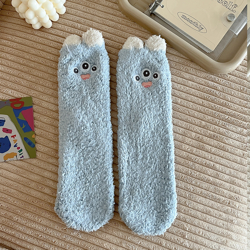 Fuzzy Paws Cozy Home Socks - 2 Pairs