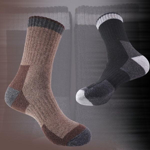Merino Wool Heavy Duty Work & Hiking Socks - 5 Pairs