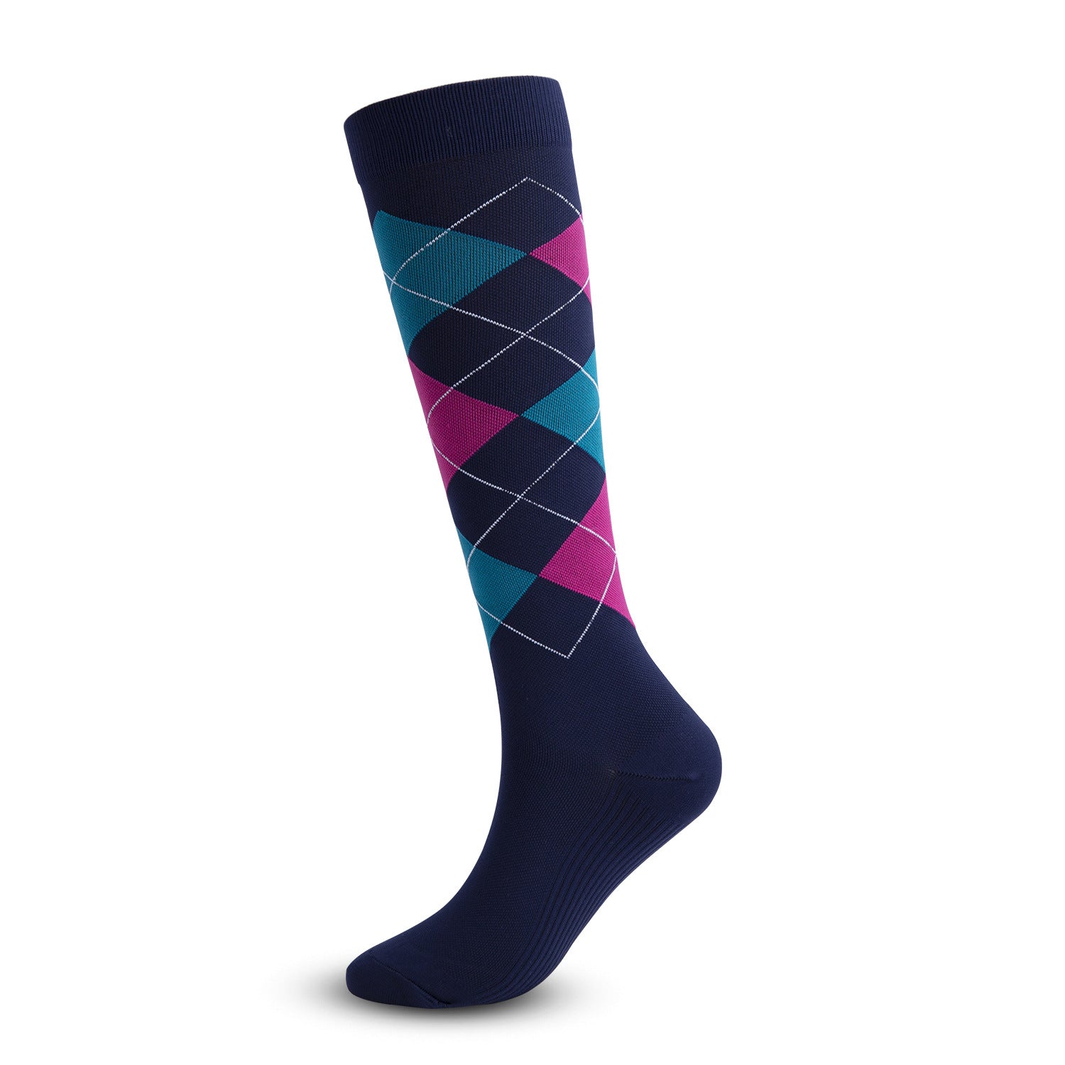 Argyle Classic Knee-High Socks - 3 Pairs