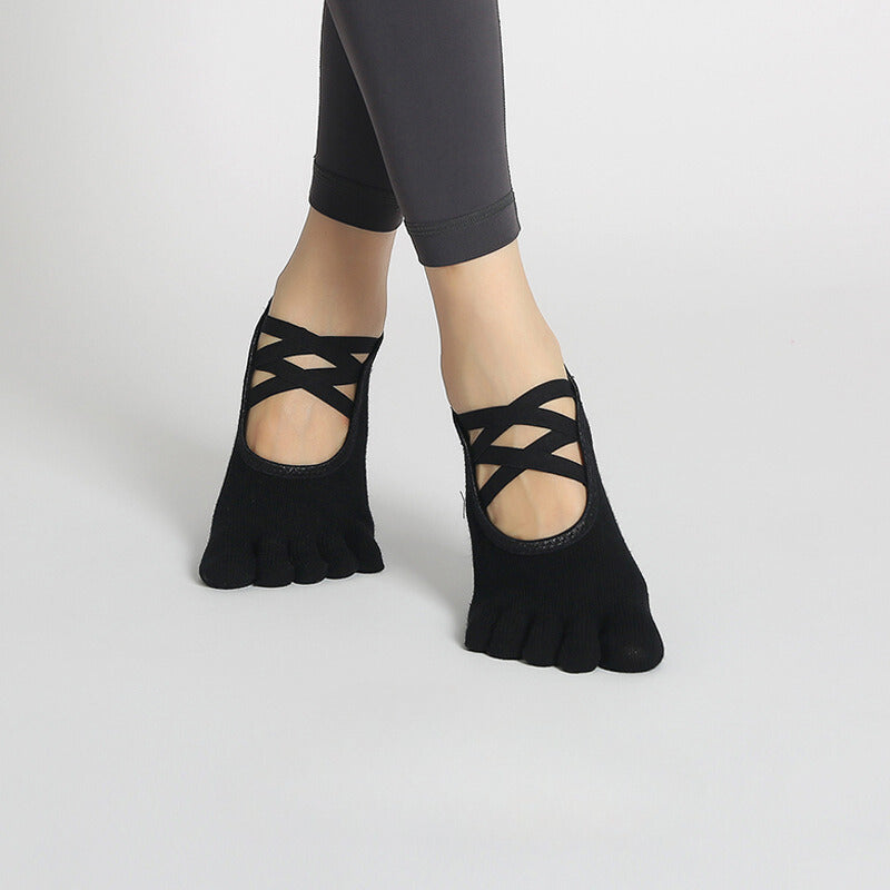 Grip Yoga Pilates Toe Socks - 2 Pairs