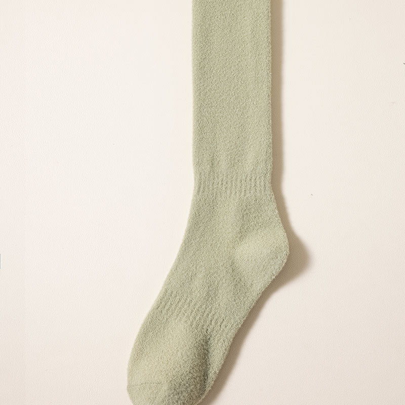 Cozy Luxe Fleece-Lined Home Socks - 2 Pairs