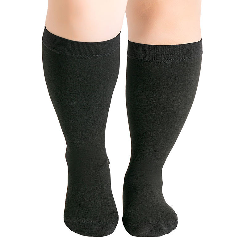 Medical Compression Socks- S-7XL Extra Wide Calf Closed Toe