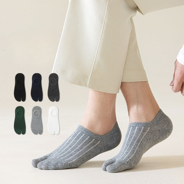 Comfort Fit Men’s Tabi Low Cut Socks - 3 Pairs