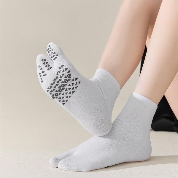 Non-Slip Two Toe Socks - 3 Pairs