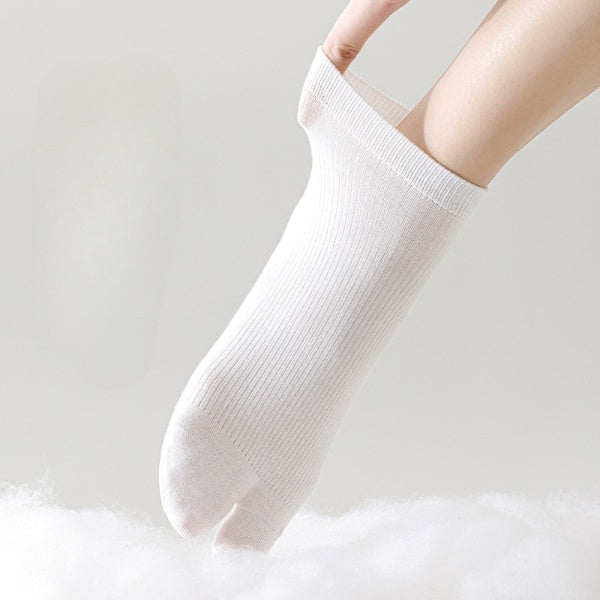 Women’s Two-Toe Tabi Ankle Socks – Comfortable Everyday Essential - 3 Pairs