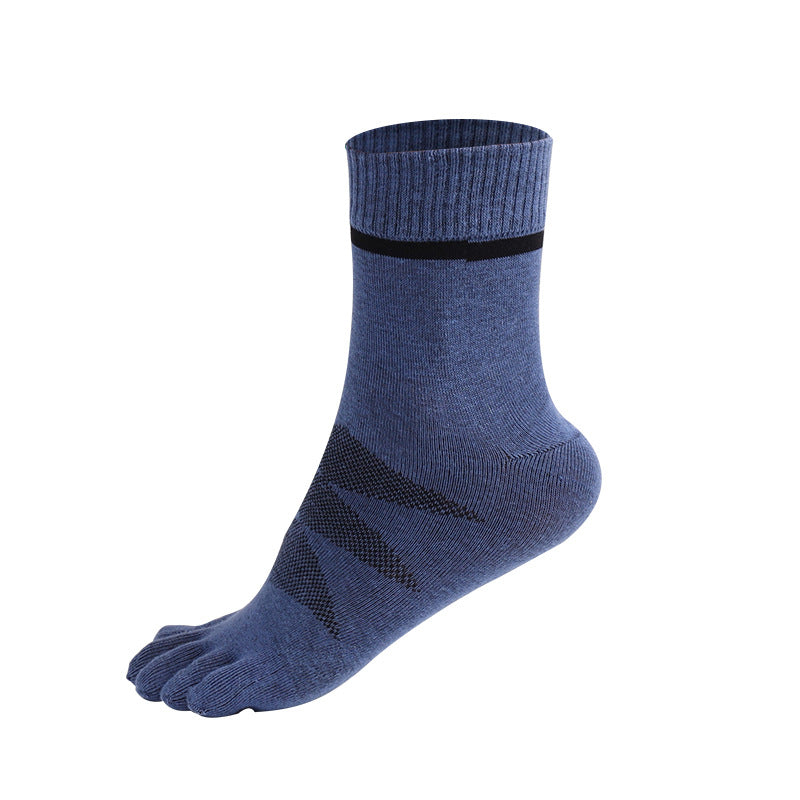 Stride Fit Men’s Cotton Toe Socks - 3 Pairs