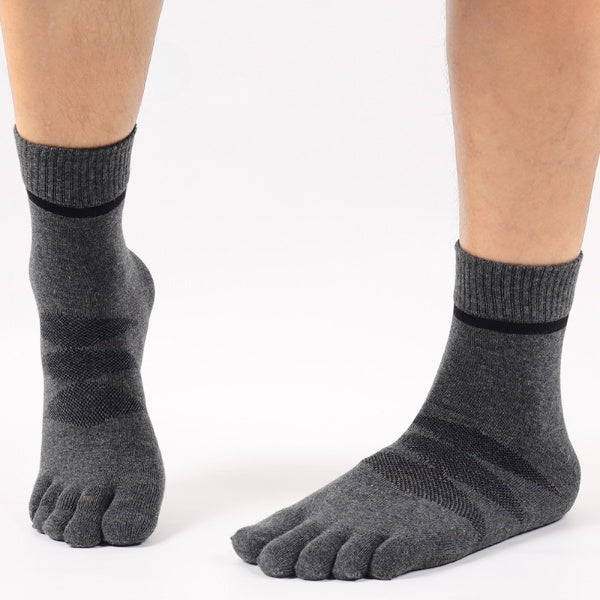 Stride Fit Men’s Cotton Toe Socks - 3 Pairs