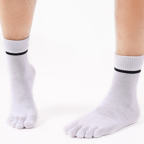 Stride Fit Men’s Cotton Toe Socks - 3 Pairs