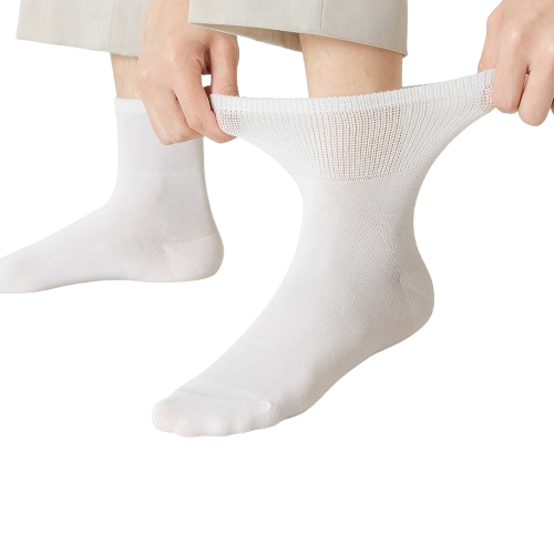 Loose Top Diabetic Cotton Socks - 3 Pairs