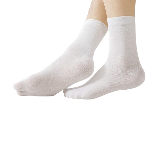 Men’s Split Toe Crew Socks – Breathable Cotton Comfort - 3 Pairs