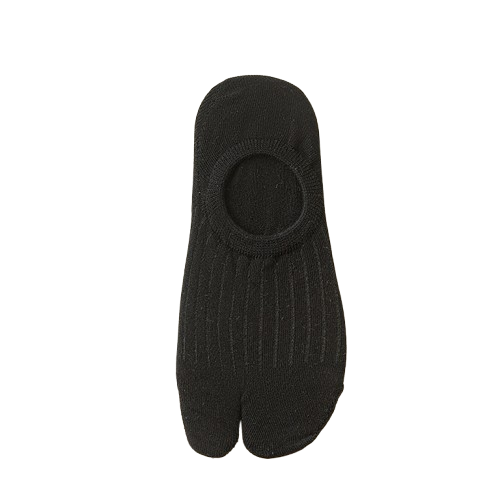 Women’s Split Toe Cotton No Show Socks – Breathable & Anti-Slip - 3 Pairs