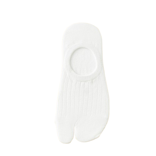 Women’s Split Toe Cotton No Show Socks – Breathable & Anti-Slip - 3 Pairs