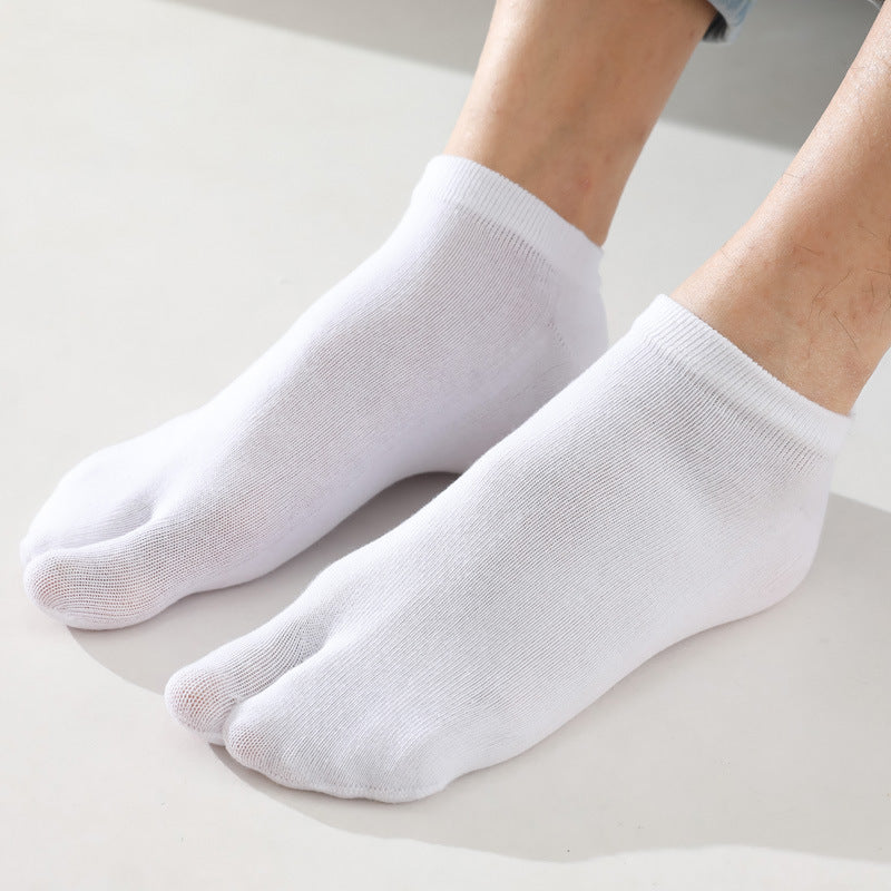 Women’s Split Toe Ankle Socks – Soft Cotton, Breathable & Stylish - 3 Pairs