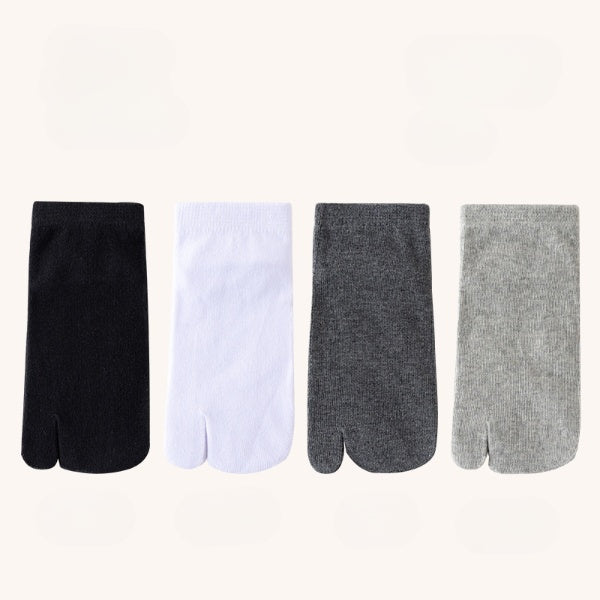 Men’s Split Toe Cotton Ankle Socks – Breathable & Anti-Slip - 3 Pairs