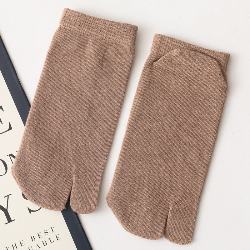 Women’s Split Toe Ankle Socks – Soft Cotton, Breathable & Stylish - 3 Pairs