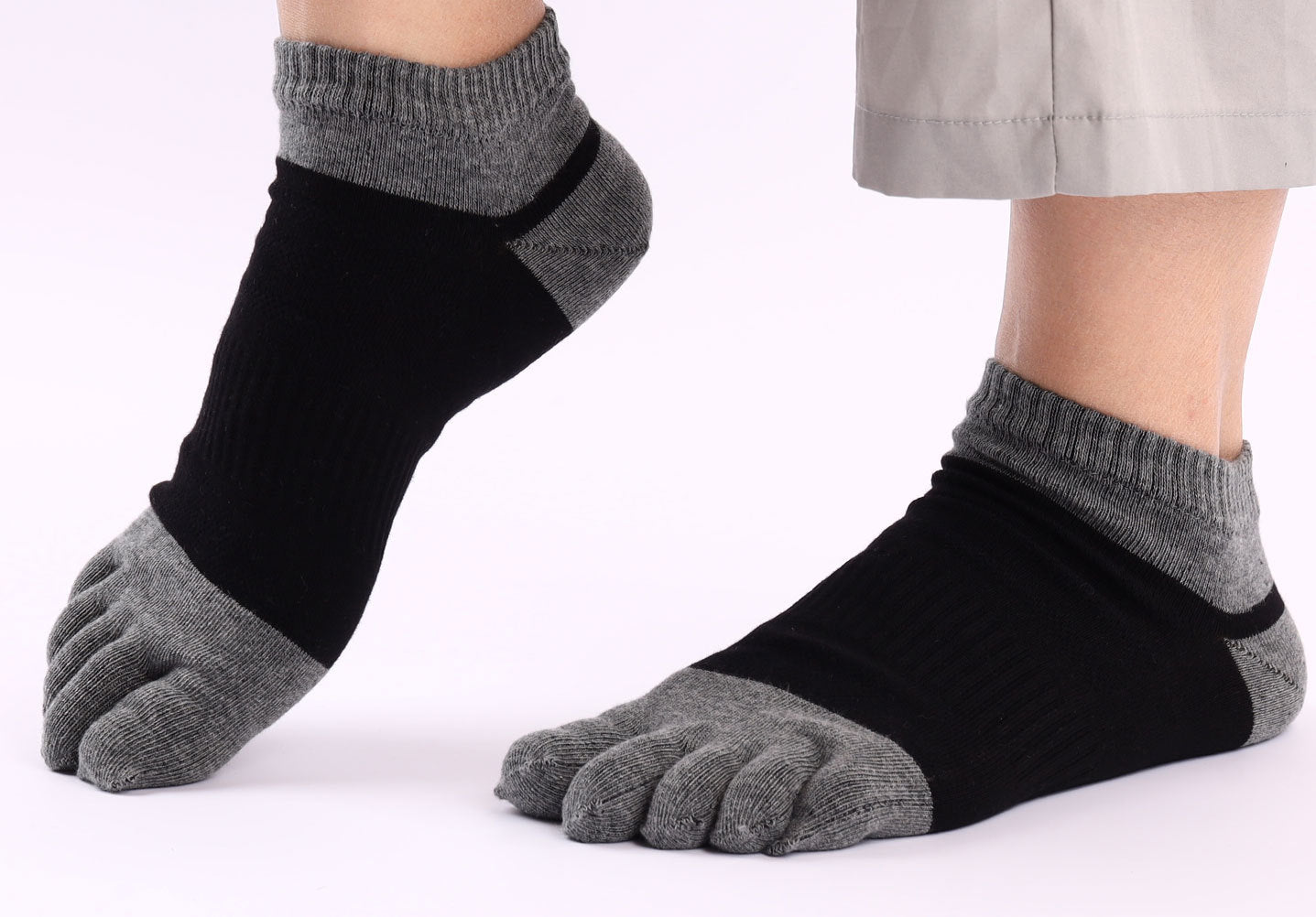 Men’s Everyday Comfort Cotton Toe Socks - 3 Pairs