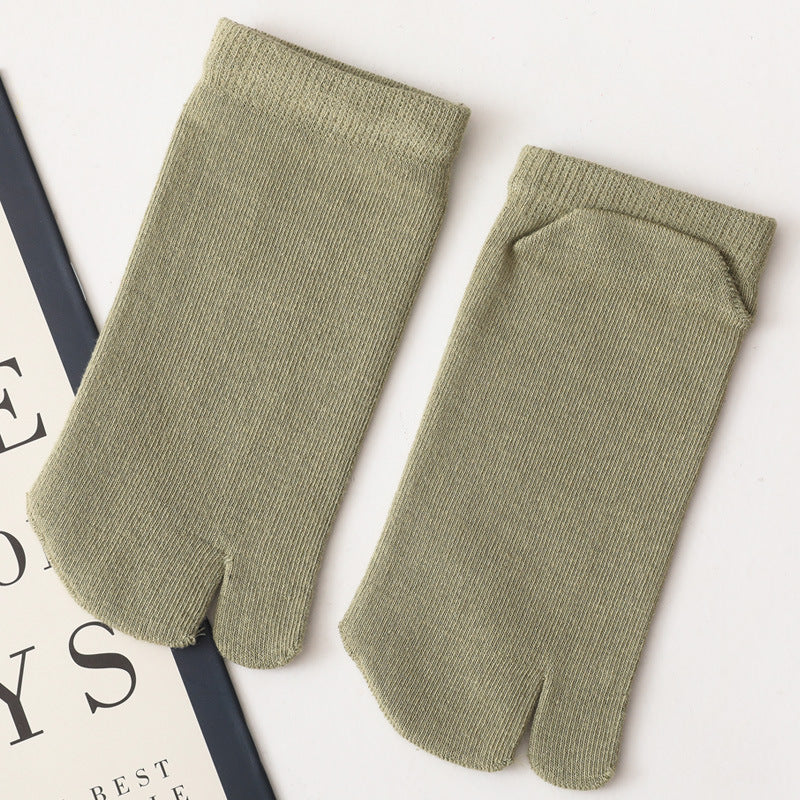 Women’s Split Toe Ankle Socks – Soft Cotton, Breathable & Stylish - 3 Pairs