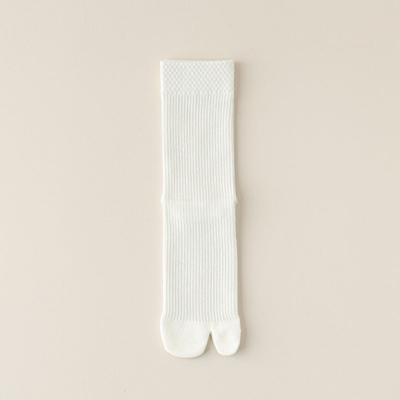 Women’s Cotton Split Toe Socks – Soft Breathable Tabi Two Toe Socks for Women - 3 Pairs