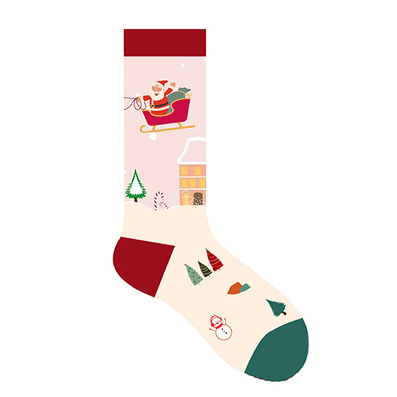 Christmas Cheer Crew Socks – Festive Holiday Collection - 2 Pairs