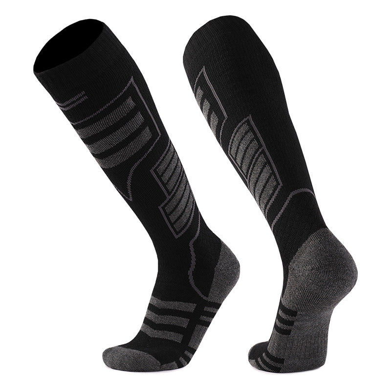 Merino Wool Knee High Ski Socks - 2 Pairs