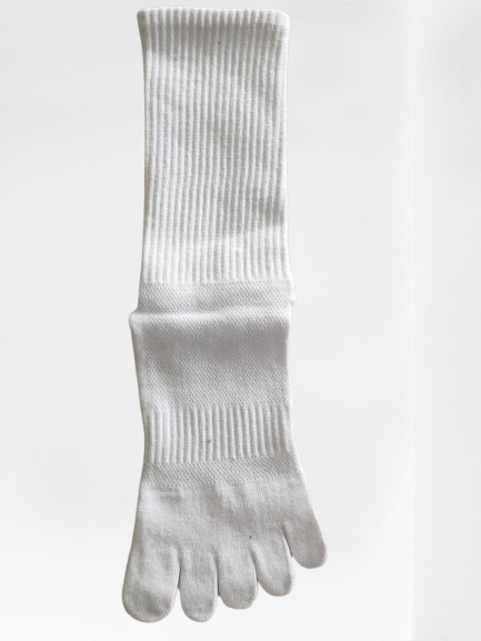 Essential Cotton Five Toe Crew Socks – Breathable Comfort for Everyday Wear - 3 Pairs