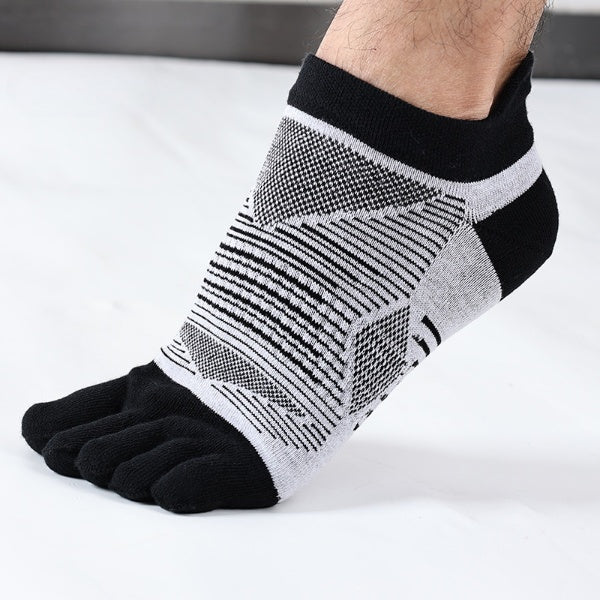 Coolmax Five Toe Running Socks – Breathable & Moisture-Wicking for Large Feet - 3 Pairs