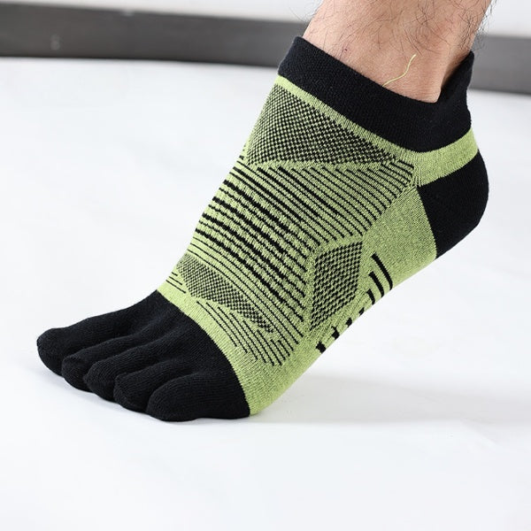 Coolmax Five Toe Running Socks – Breathable & Moisture-Wicking for Large Feet - 3 Pairs