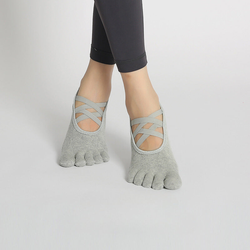 Grip Yoga Pilates Toe Socks - 2 Pairs