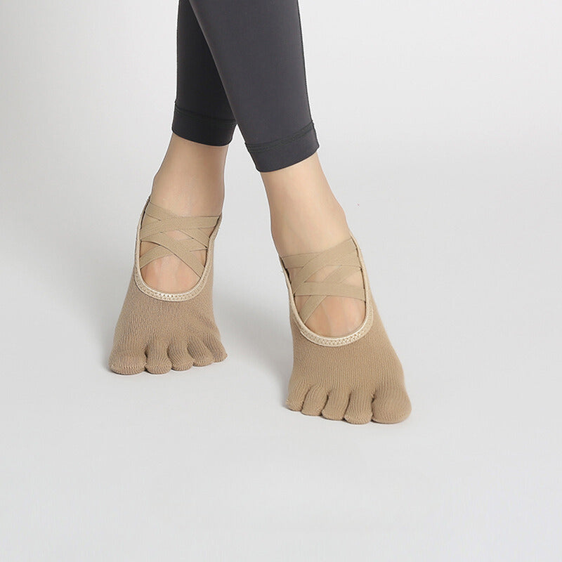 Grip Yoga Pilates Toe Socks - 2 Pairs