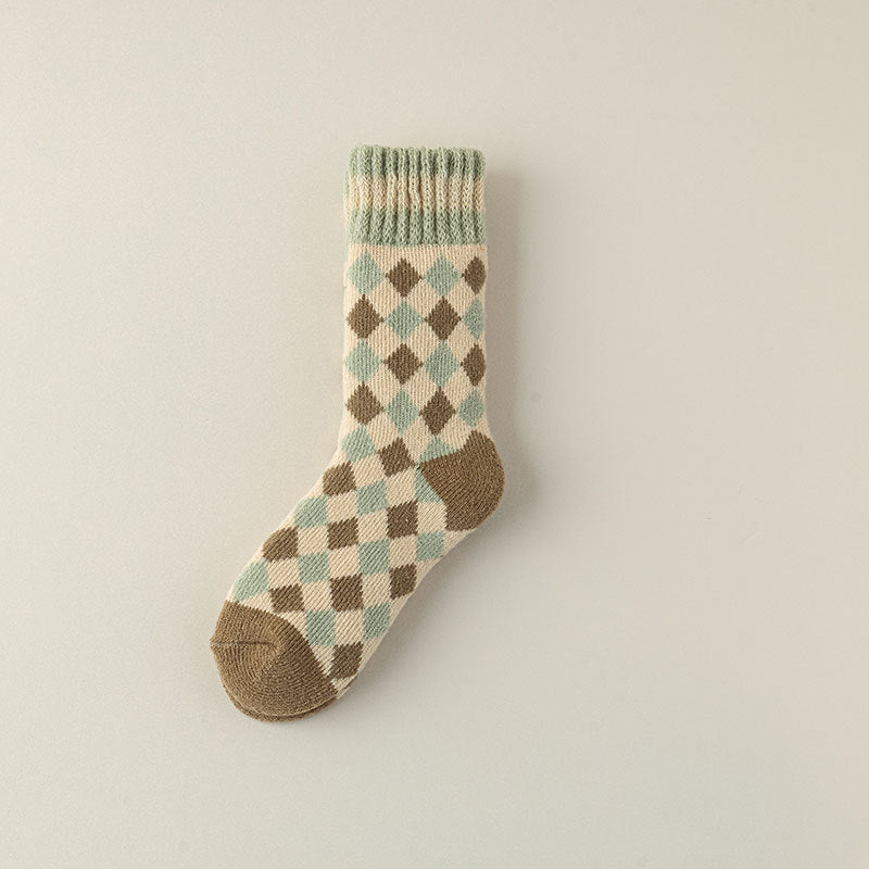 CozyCharm Winter Cotton Socks - 2 Pairs