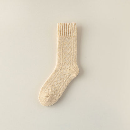 Cozy Elegance Vintage Cotton Socks - 2 Pairs