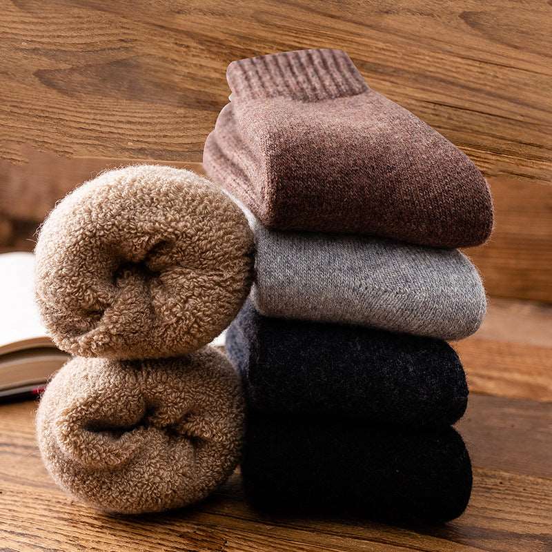 Merino Wool Mid Calf Socks - 2 Pairs