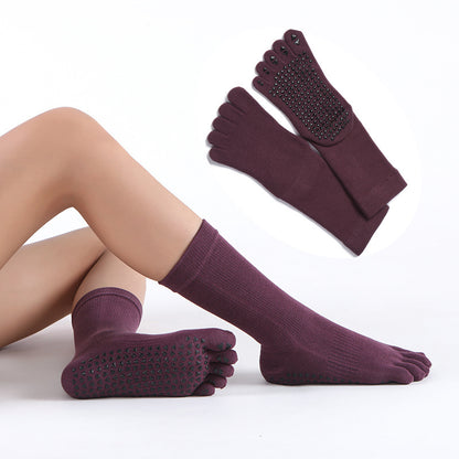 GripFit Cotton Crew Toe Socks - 3 Pairs